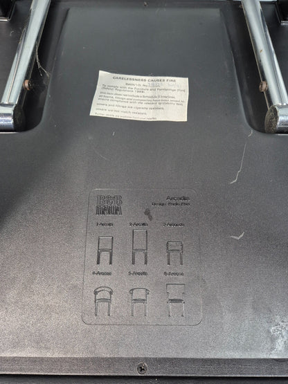 10 B&B Italia Chairs Black Leather Paolo Piva Arcalla Arcadia Range EB11470 MDIN16