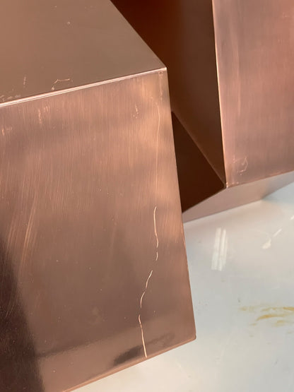 Hexagonal Wall Shelving Rose Gold Modern Metal EB10592 MWOO14