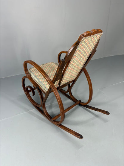 Antique Art Deco Rocking Chair 1920s Thonet Style EB10991 VWOO2