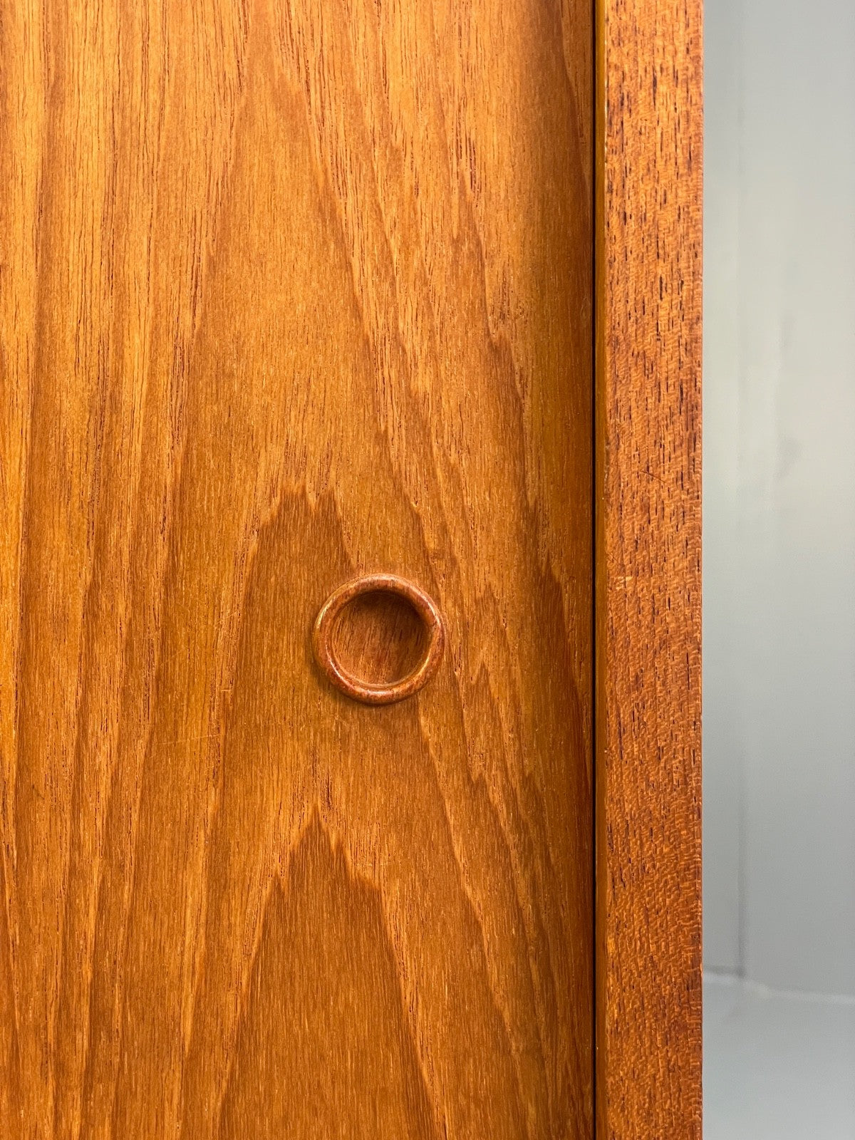 Vintage Danish Teak Cabinet 1970s Retro Sliding Doors Shelf EB9834 MWOO - UKDK FURNITURE