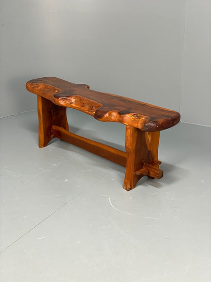 Natural Live Edge Bench Chunky Solid Organic Design EB11066 MWOO18