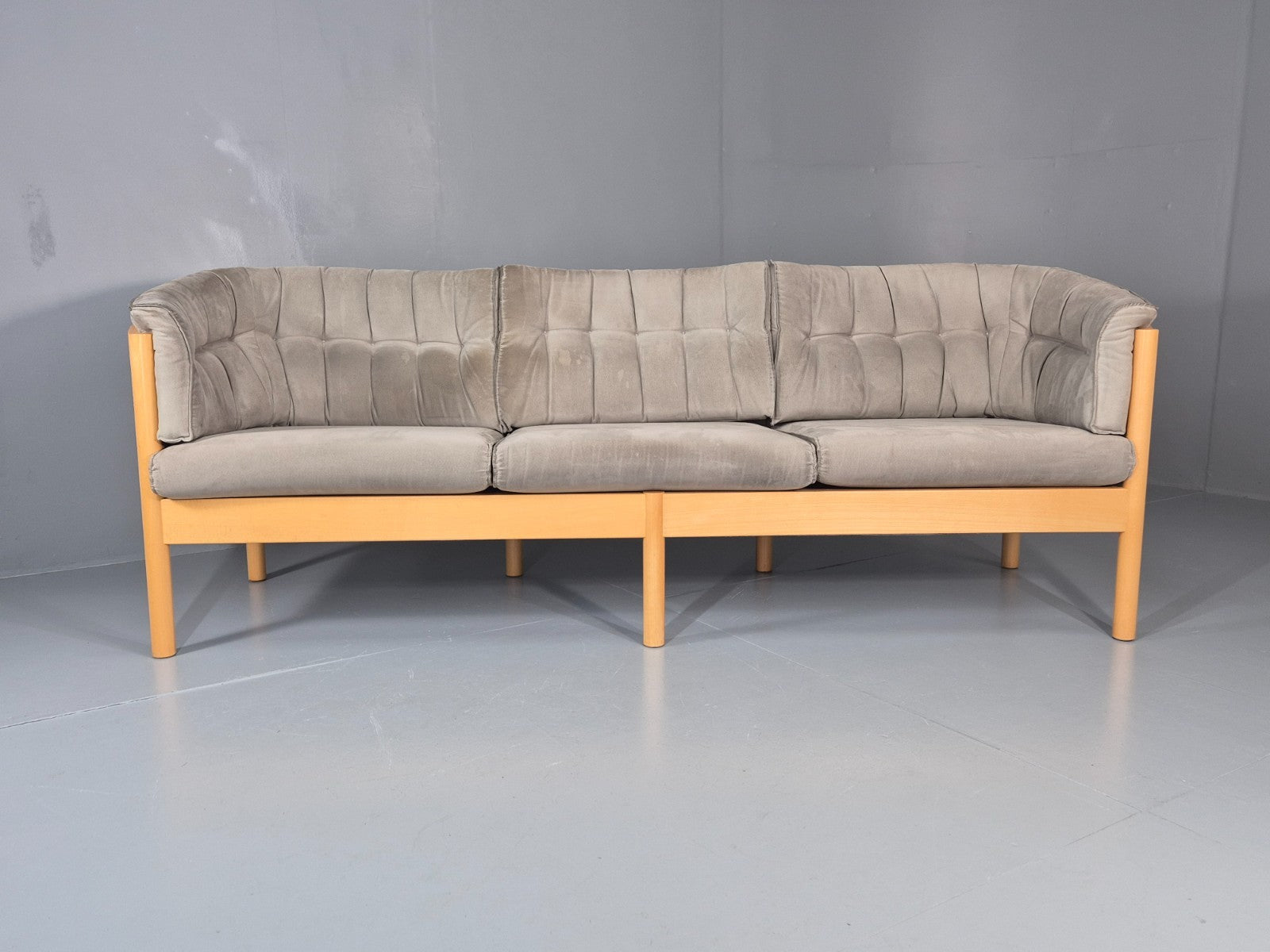 Vintage Three Seater Sofa 1980s Danish Nielaus Jeki Retro MCM EB11348 M3SS3