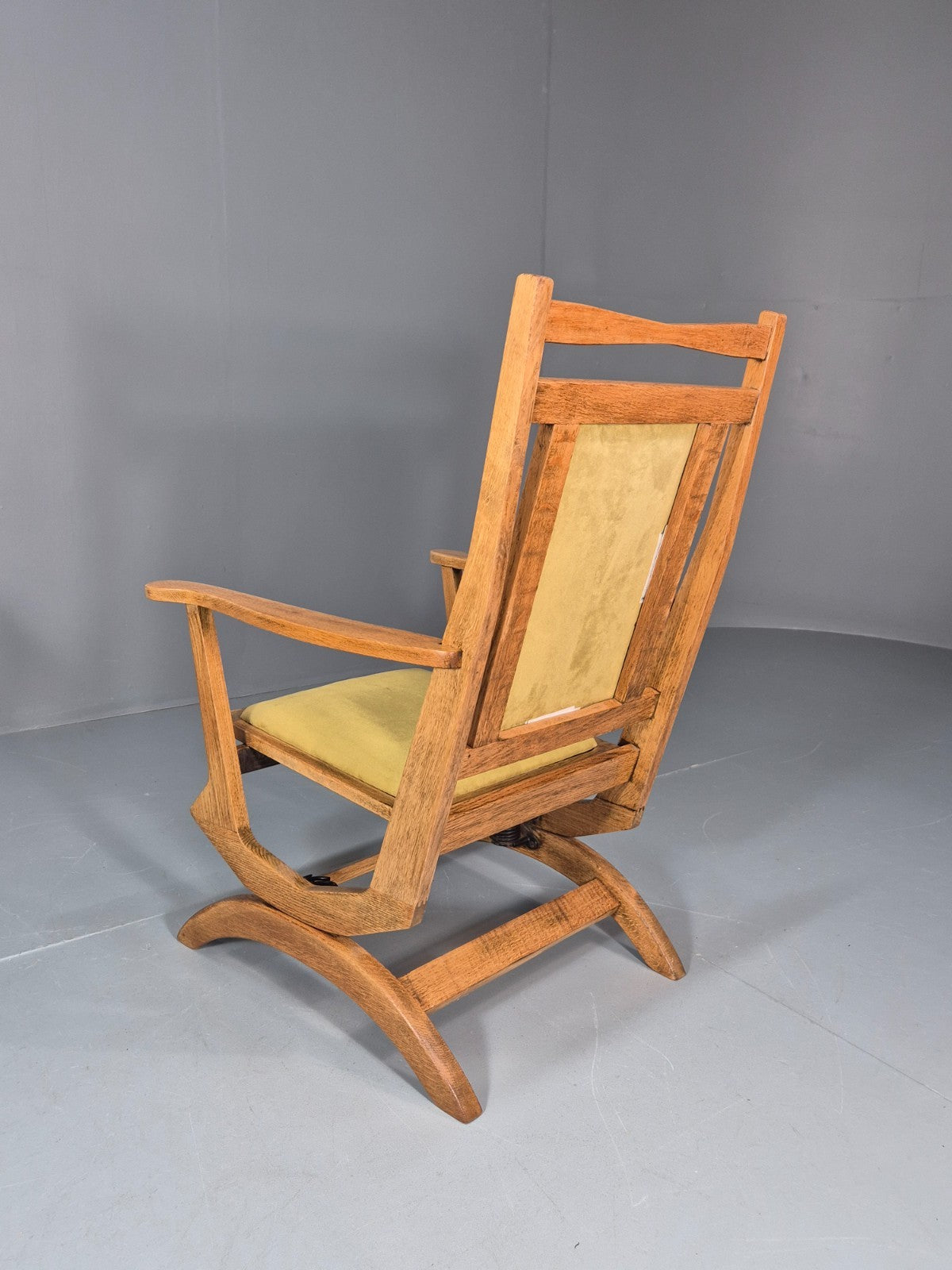 Vintage Scandinavian Rocking Chair Oak Frame 1970s Retro MCM  EB10731 MNOR9