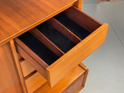 Vintage Walnut Sideboard Highboard 1960s Drawers By Wrighton EB10679 MWOO14