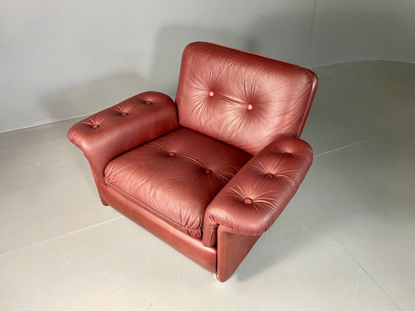 Vintage Danish Lounge Chair Cognac Leather Skippers MCM Retro EB6956 MNOR - UKDK FURNITURE