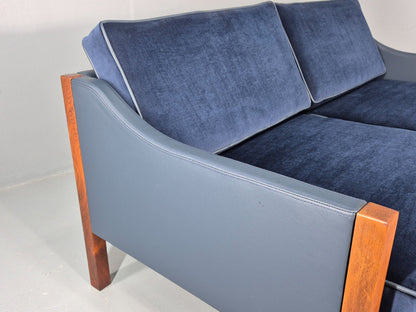 Vntage 2 Seater Sofa Danish Erik Jorgensen New Leather Upholstery  EB11928 M2SS10