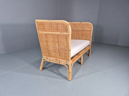 Vintage Rattan Two Seat Sofa 1970s Style Retro  EB11220 VBER8