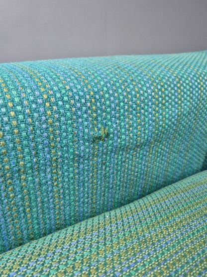 Vintage Danish Lounge Chair Blue Wool Retro MCM 1970s E8292 MNOR - UKDK FURNITURE