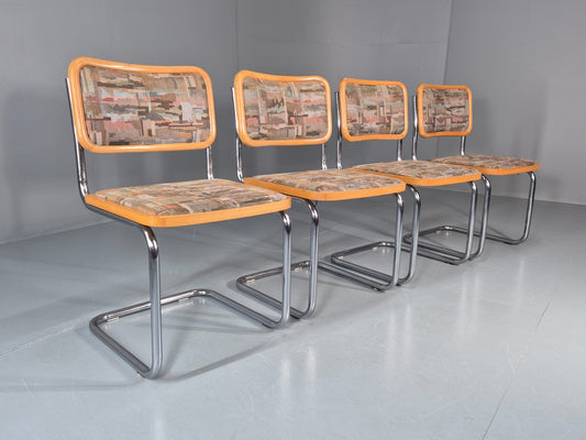 4 Cesca Dining Chairs Marcel Breuer Bauhaus Classic 1980s Retro EB11252 VDIN0