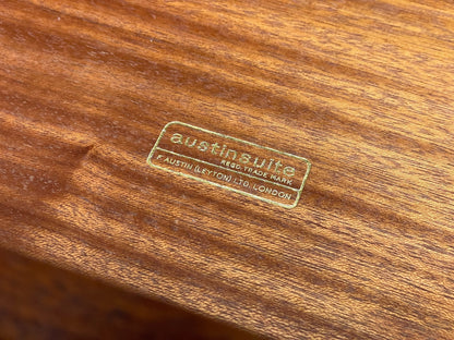 Vintage Austinsuite Chest Of Drawers Walnut Brass Handles 1960s EB10677 MWOO14