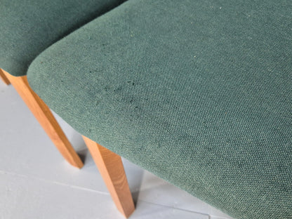 6 Vintage John Barnard Dining Chairs in Ash and Green Modern Design EB9676 MDIN - UKDK FURNITURE