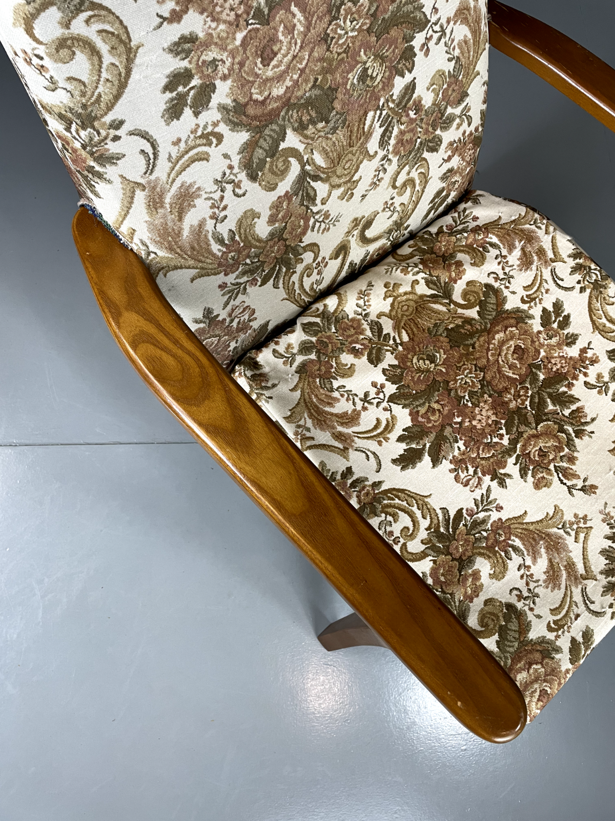 Vintage Mid Century Chair Beech Frame 1960s Retro EB5712 MNOR16