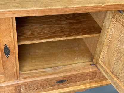 Vintage Solid Oak Sideboard - Henning Kjaernulf Style Danish 1970s EB10826 MWOO21