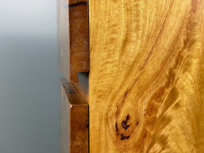 Vintage Chest Of Drawers Solid Spalted Hardwood 1980s EB7564 MWOO - UKDK FURNITURE