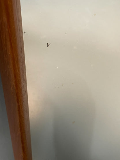 Vintage Teak Wall Mirror - 1960s Danish Mid Century Design EB10865 MWOO10