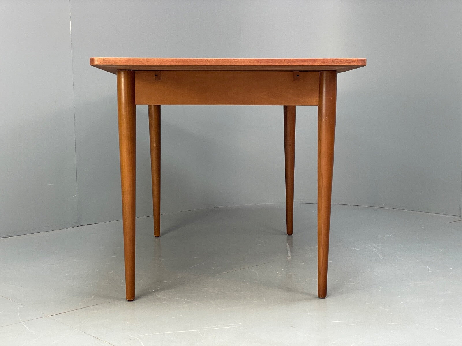 Vintage Teak Extending Dining Table With Removable Beech Legs EB9502 MWOO - UKDK FURNITURE