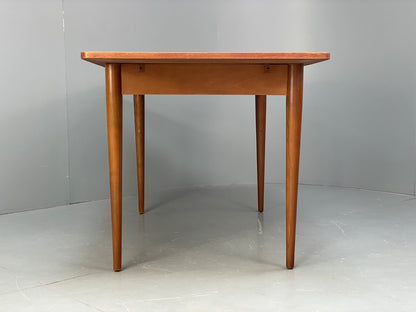 Vintage Teak Extending Dining Table With Removable Beech Legs EB9502 MWOO - UKDK FURNITURE