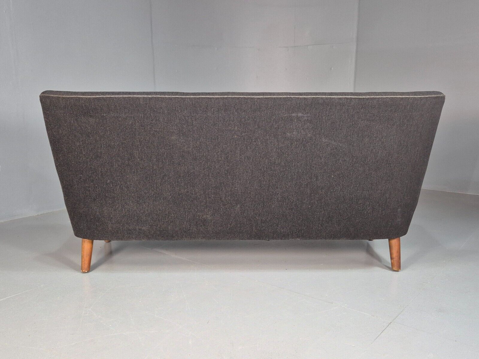 Vintage Danish 2 seat Sofa Dark Grey Mid Century Modern Retro 1950s EB8318 MNOR - UKDK FURNITURE