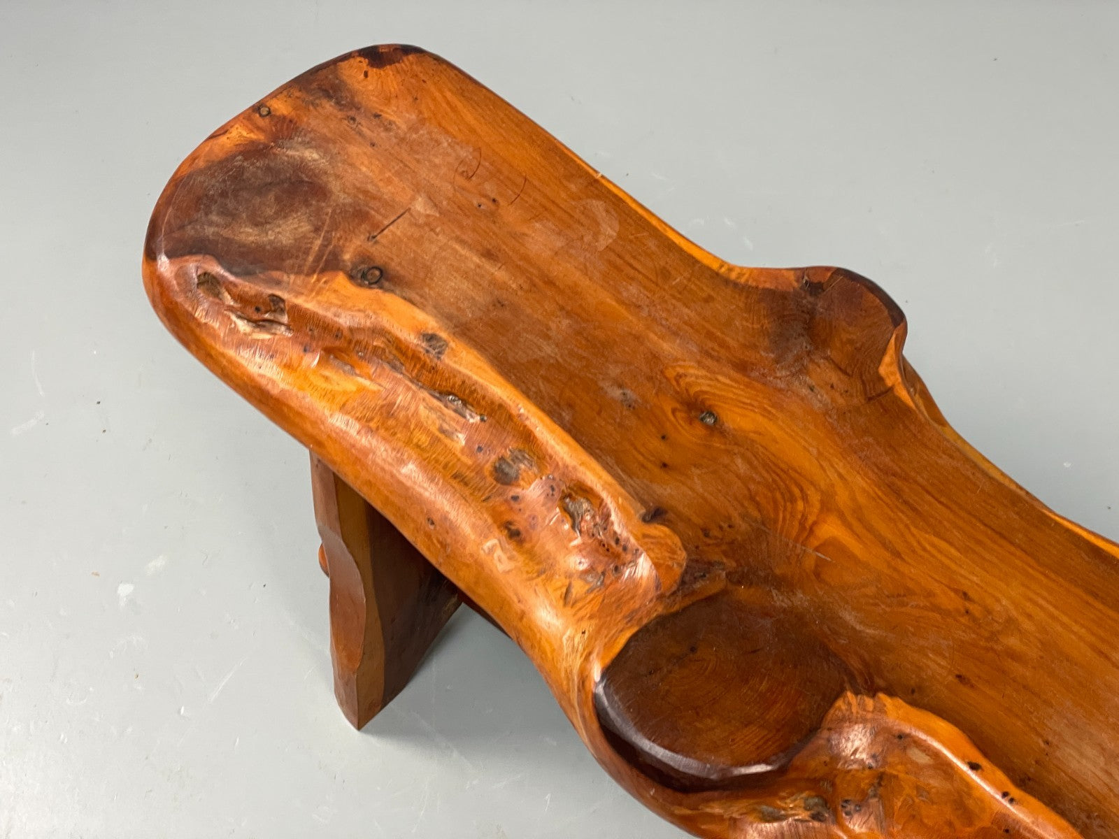 Natural Live Edge Bench Chunky Solid Organic Design EB11066 MWOO4