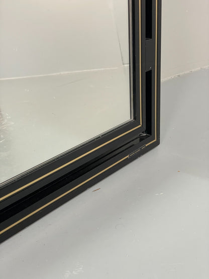 Vintage Pierre Vandel Mirror Wall Hanging Black Gold 1970s French EB11803 MWOO7