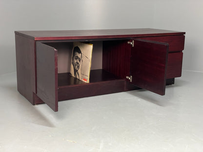 Vintage Low Oak Sideboard Drawers Beaver & Tapley 1980s Tv Unit EB11540 MWOO15