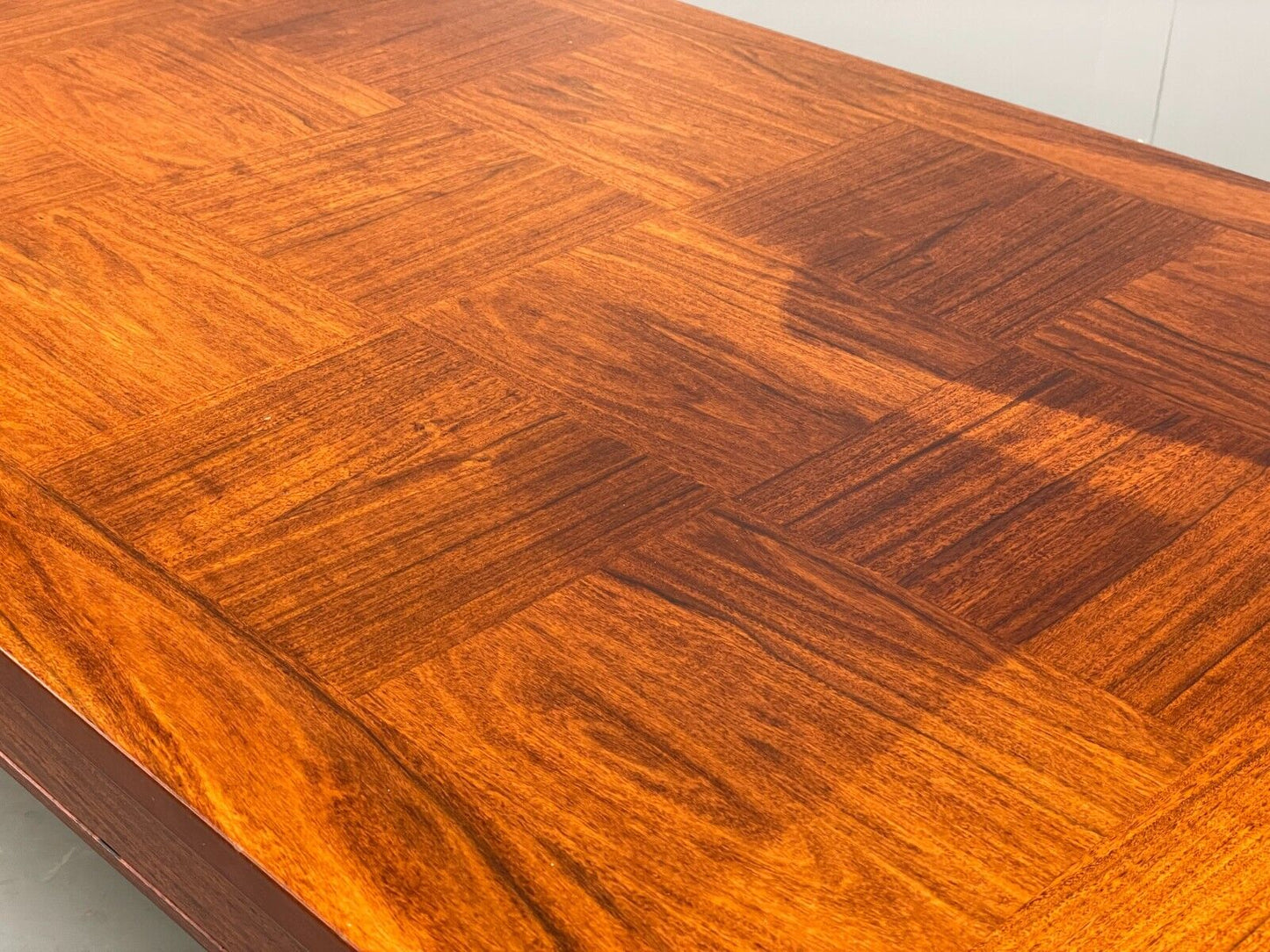 Midcentury Rectangular Chequerboard Pattern Coffee Table By Heggen EB8670 MWOO - UKDK FURNITURE