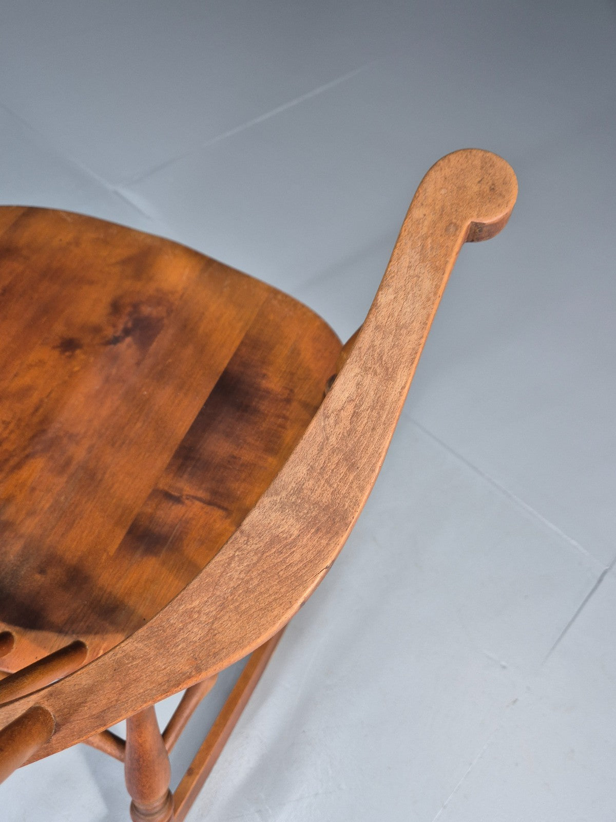 Vintage Rocking Chair Danish Windsor in Beech 1930s EB10760 VWOO7