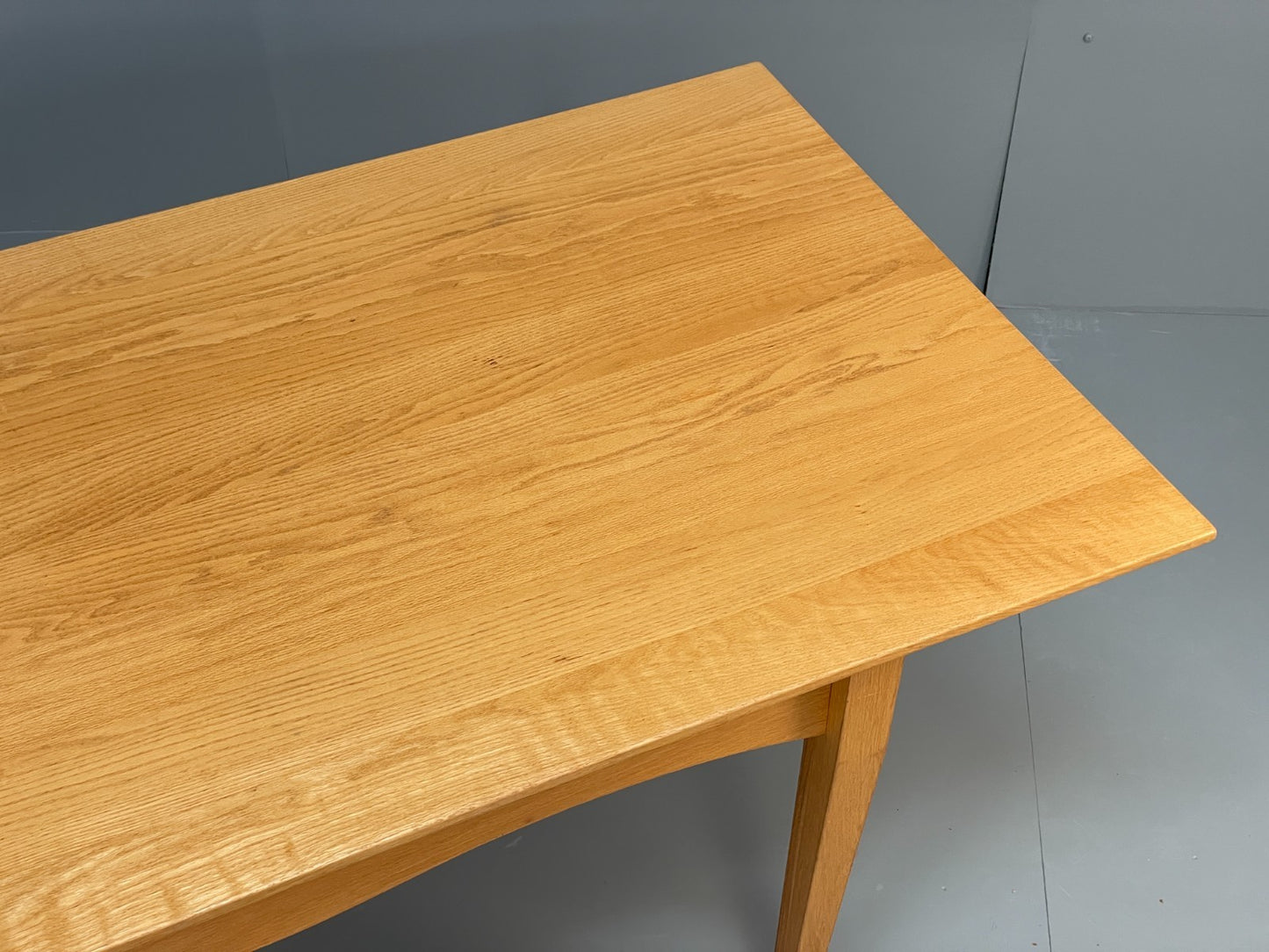 Modern Oak Dining Table - Solid Wood Removable Legs Post Modern  EB10944 MWOO3