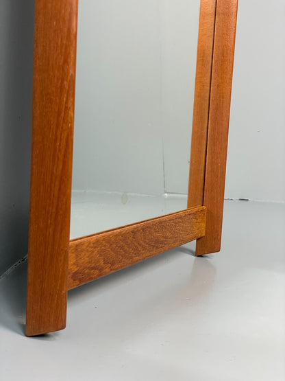 Vintage Teak Wall Mirror - 1960s Danish Mid Century Design EB10865 MWOO14