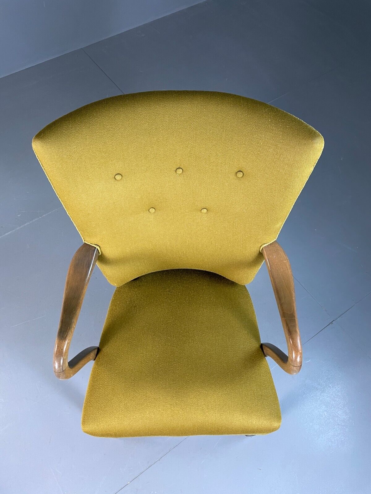 Vintage Danish Elbow Chair Green Beech Frame Retro MCM EB6756 MNOR - UKDK FURNITURE