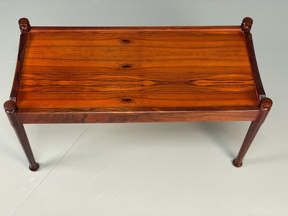 Vintage Danish Side Table - 1960s Mid Century Dark Wood EB10834 MWOO3