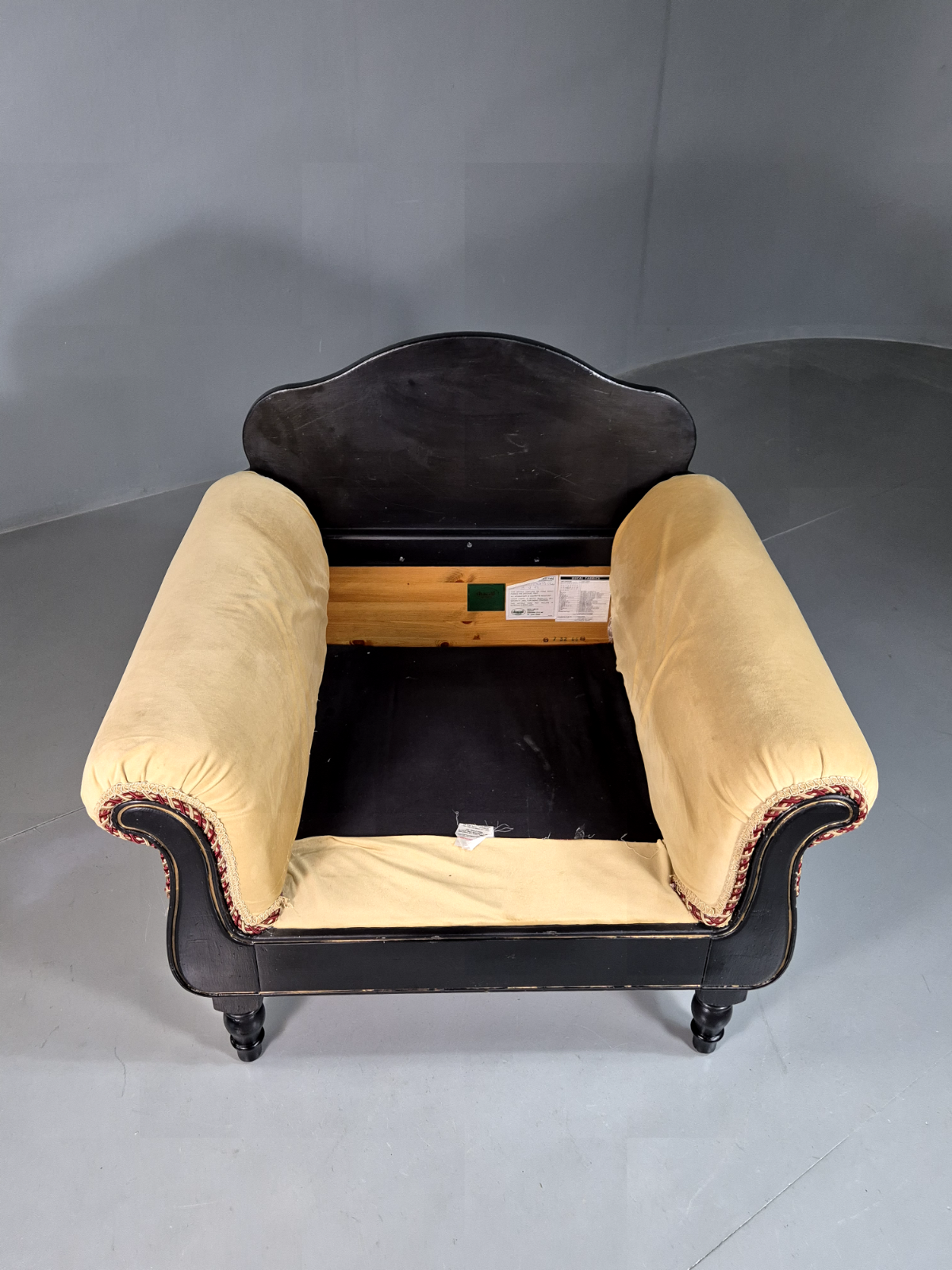 Vintage Lounge Chair Patchwork Ducal 1990s Retro EB7363 VCLO5