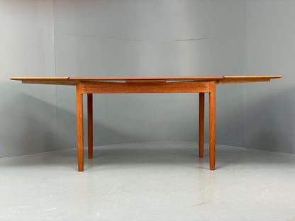 Vintage Teak Extending Dining Table Danish Design 1970s EB10001 MWOO - UKDK FURNITURE