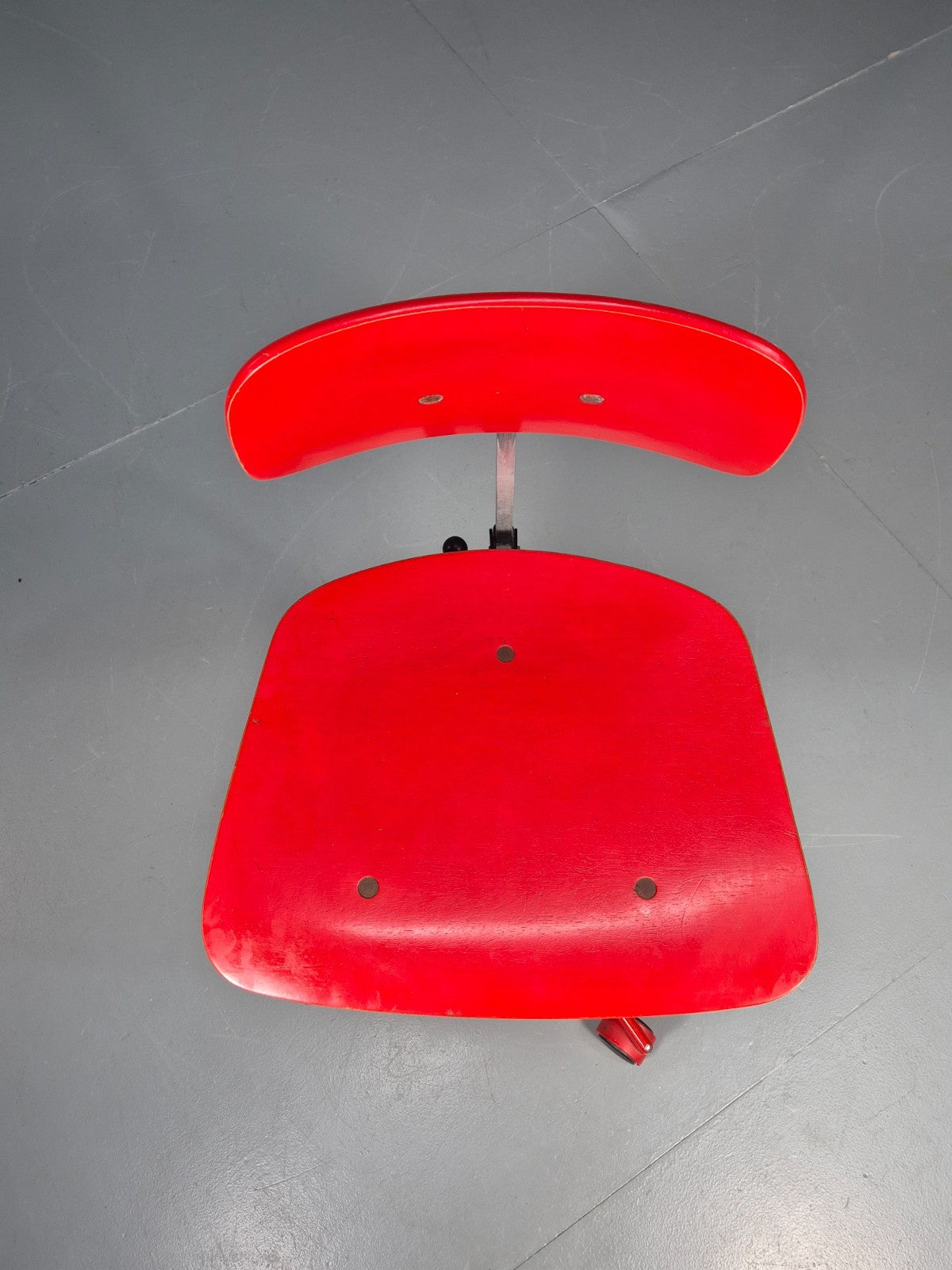 1960s Kevi Task Desk Chair Jorgen Rasmussen MCM Danish Retro Red EB10814 MSWI13