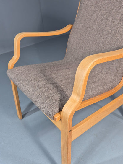 Vintage Bentwood Armchair Danish 1970 Retro Farstrup New Upholstery EB11213 MBEN12