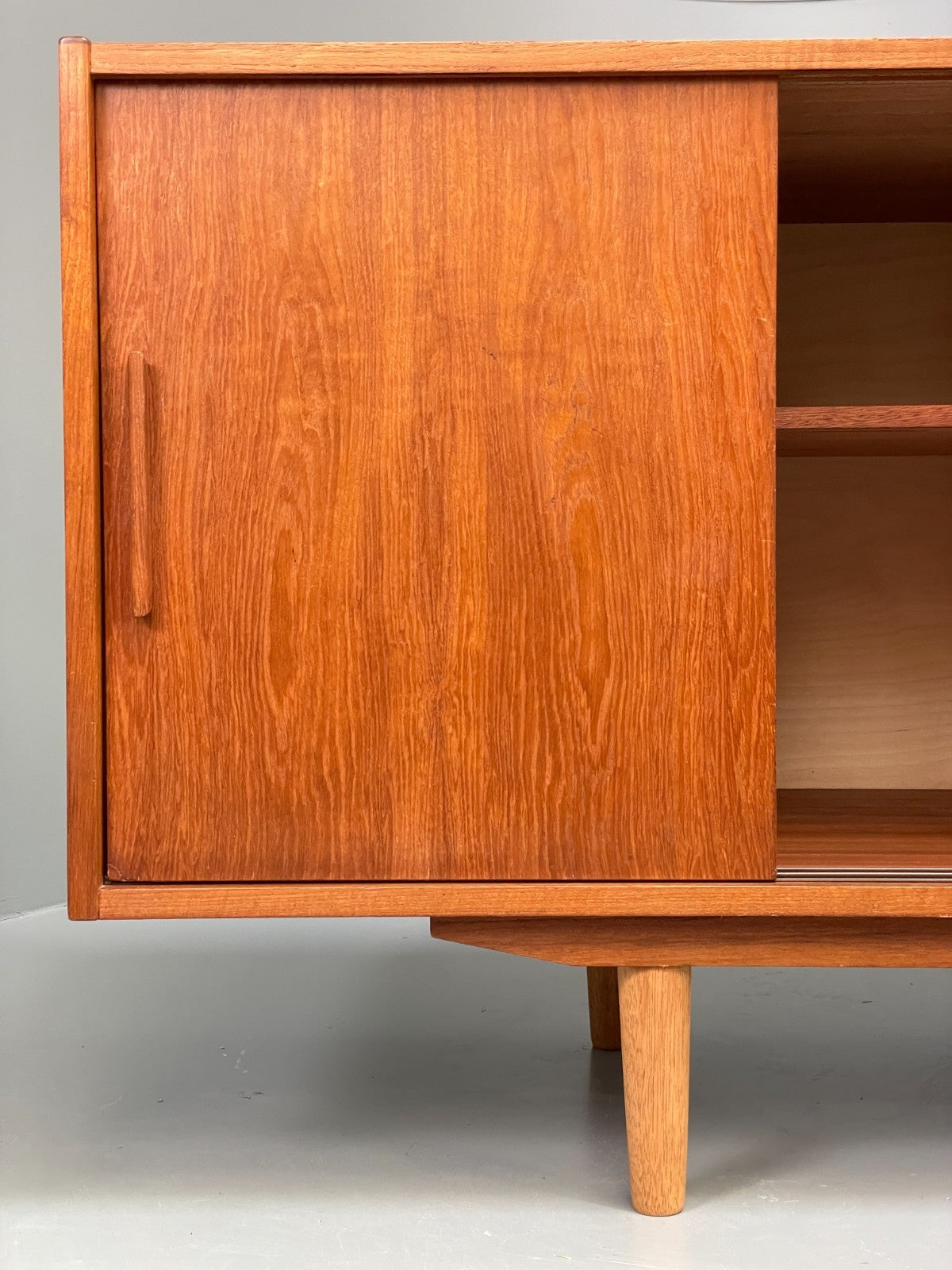 Vintage Teak Sideboard 1960s Midcentury Drawers Shelving Storage EB10945 MWOO11