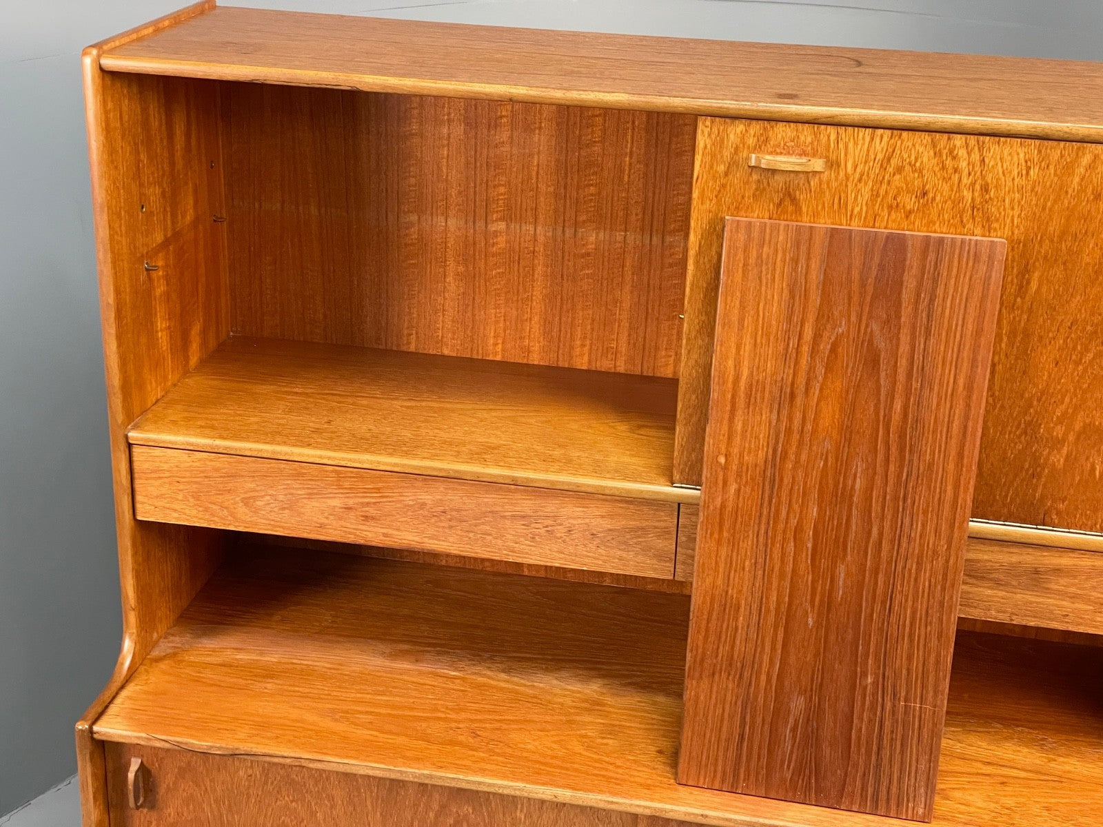 Vintage Nathan Teak Sideboard Highboard 1960s Mid Century Shelving  EB11046 MWOO6
