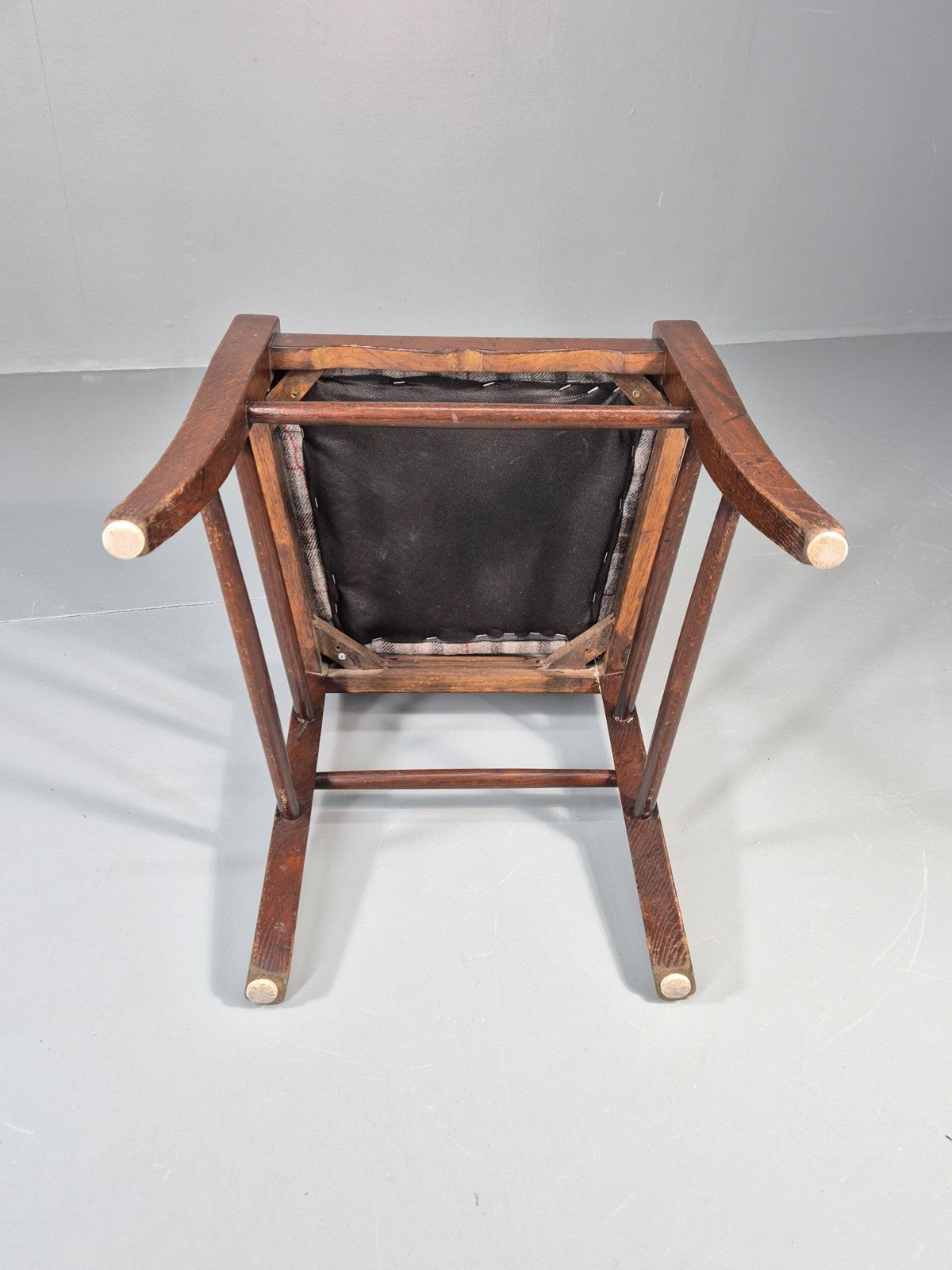 5 Hardwood Dining Chairs Modern Shaker Style Tartan Seats  EB11173 VDIN14