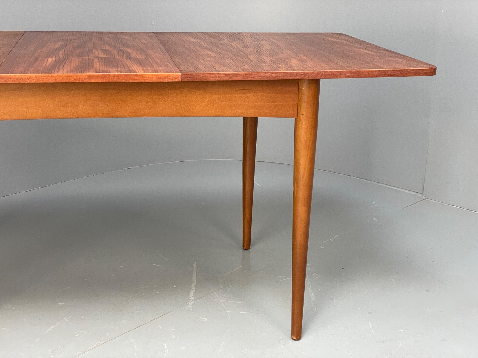 Vintage Teak Extending Dining Table With Removable Beech Legs EB9502 MWOO - UKDK FURNITURE