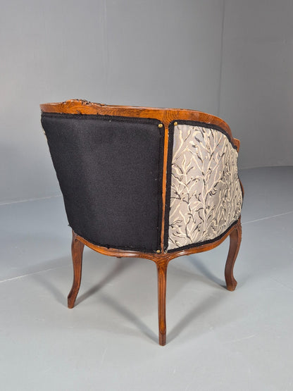 Vintage Rococo Lounge Chair French Style Danish Made 1970s Retro EB9651 VCLO - UKDK FURNITURE
