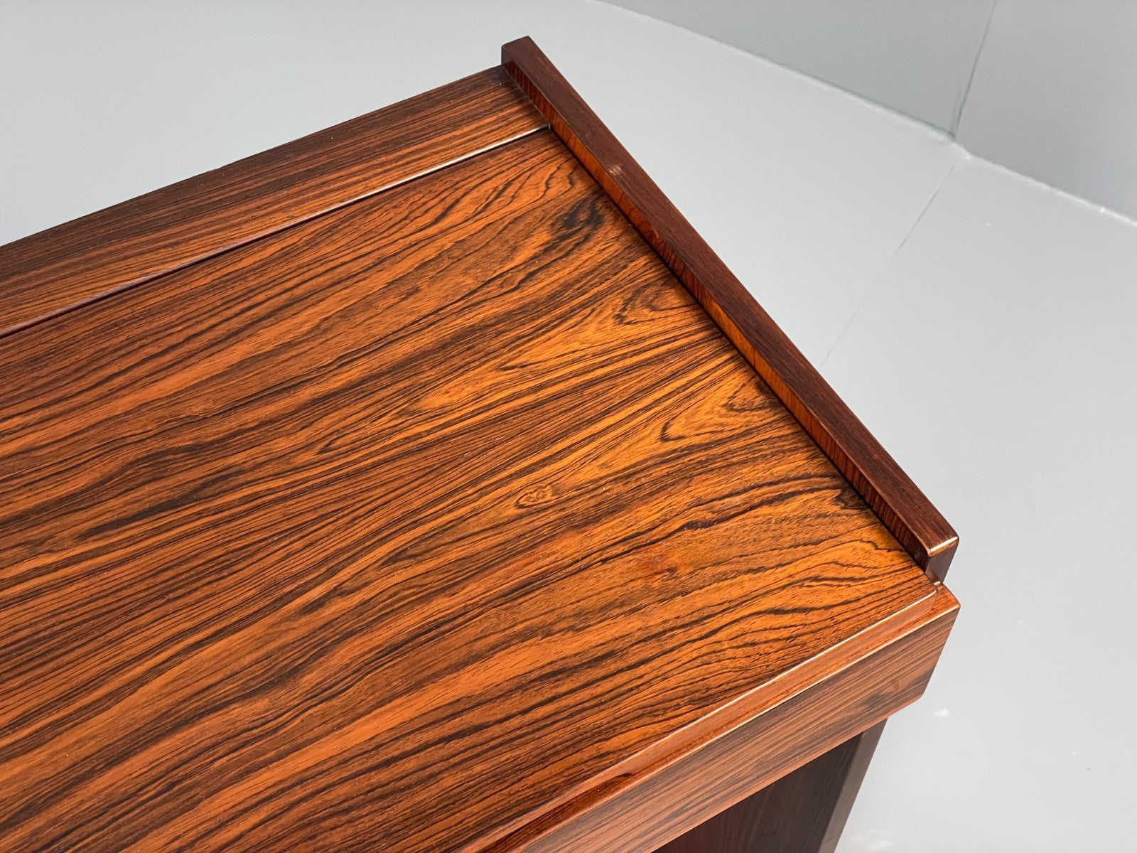 Vintage Compact Dressing Table 1970s Danish Retro Mirrored Storage EB10837 MWOO9