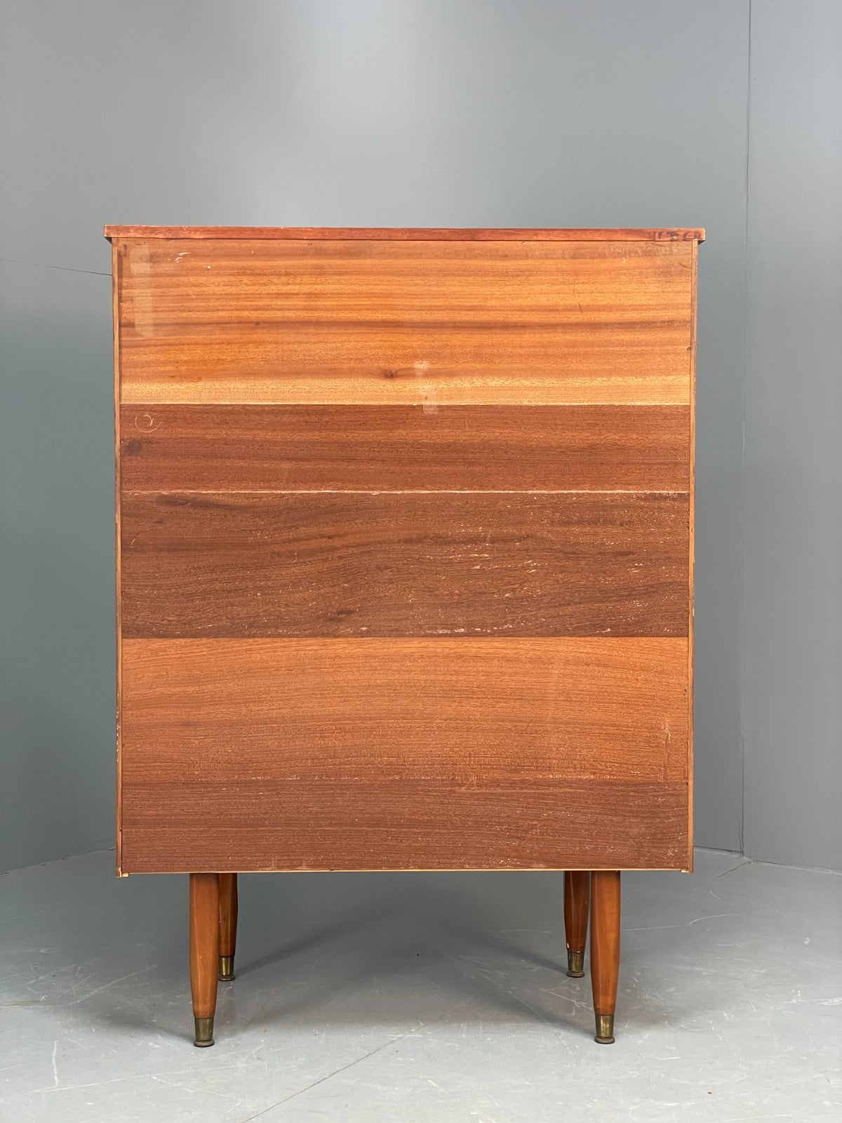 Vintage Austinsuite Chest Of Drawers Walnut Brass Handles 1960s EB10677 MWOO19