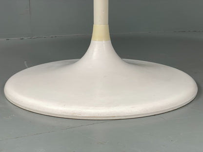 Vintage Round Formica Table White Tulip Base 1960s Retro Kitchen EB11543 MWOO3