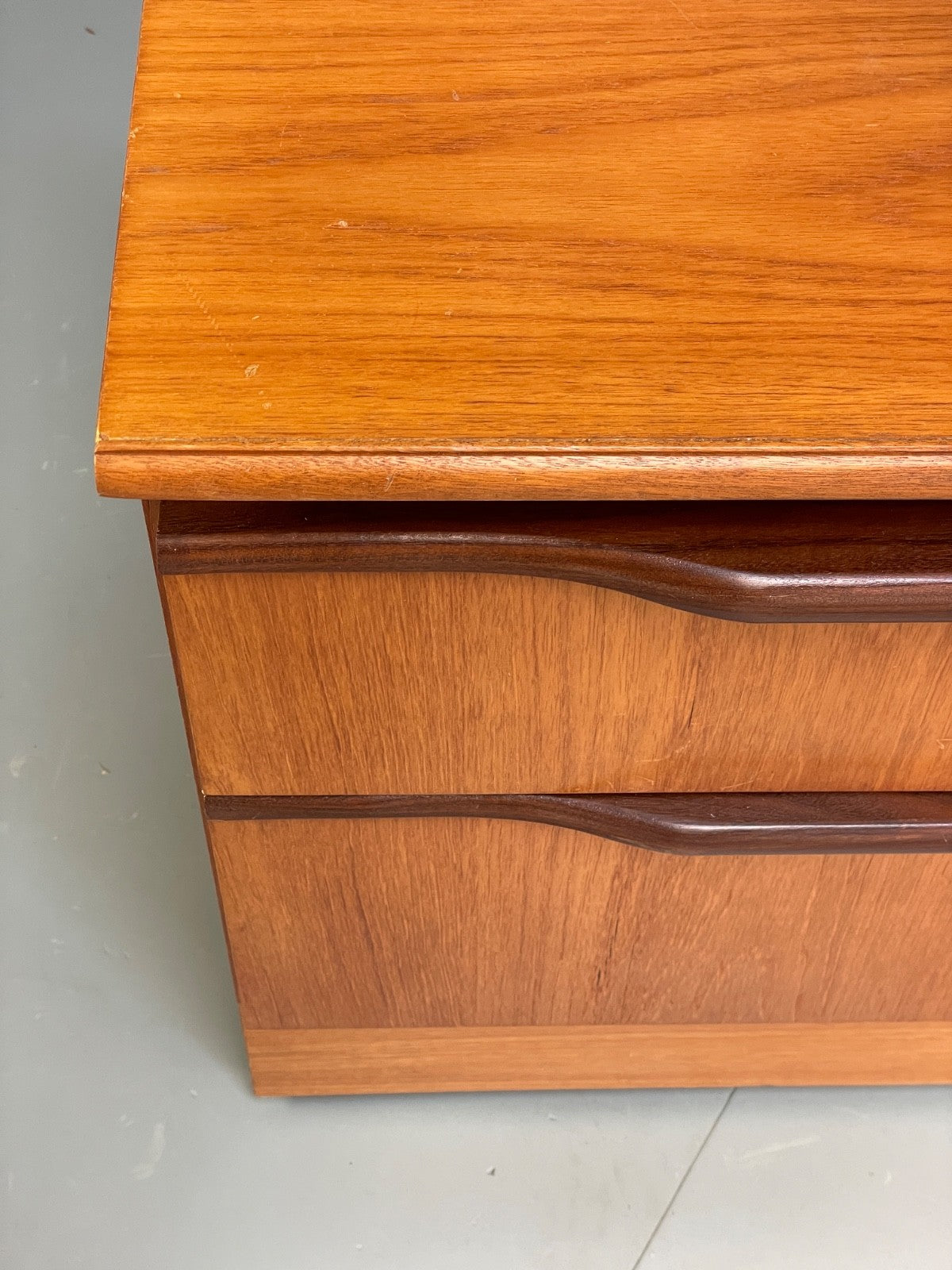 Vintage Teak Media Unit 1970s Retro Drawer EB10010 MWOO - UKDK FURNITURE
