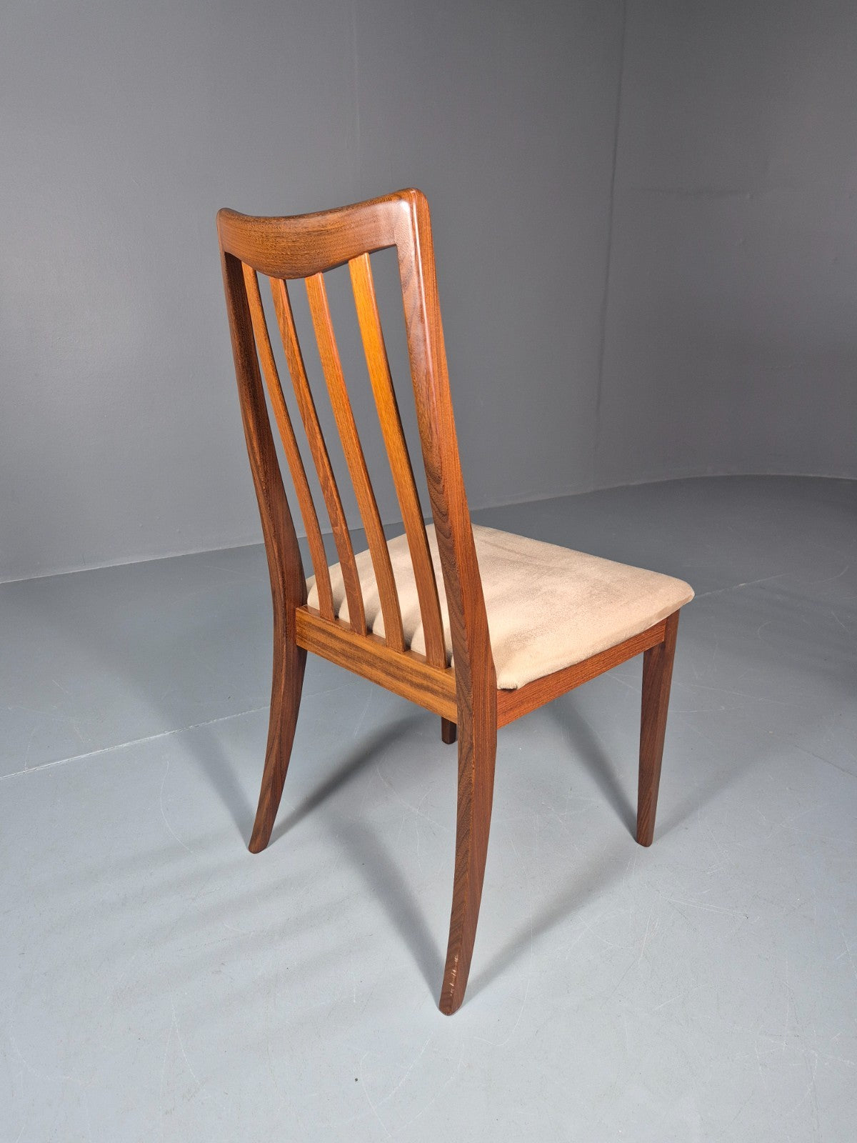 6 G Plan Fresco Lounge Chairs Teak High Back Cream SEats 1970s  EB10984 VDIN8