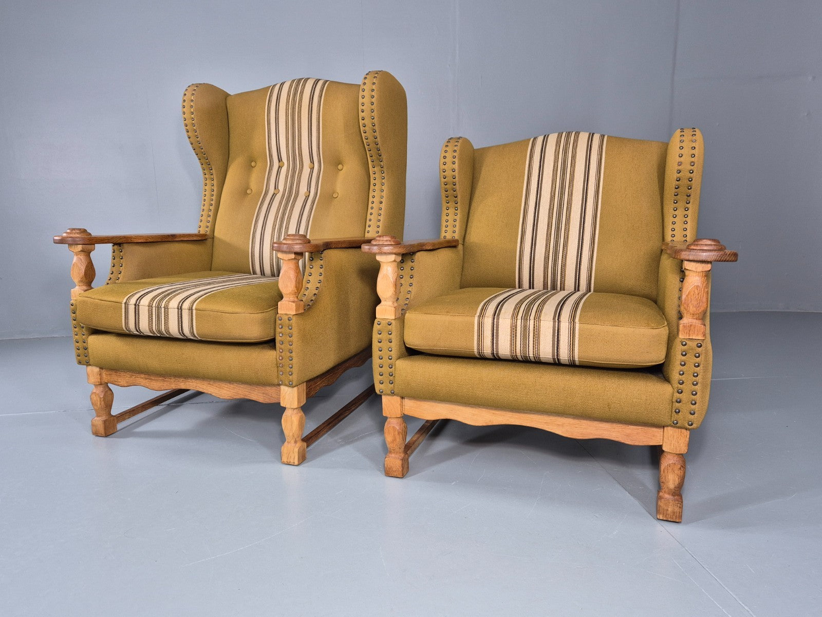 Kjaernulf Style high and Low Back Lounge Chairs 1970s Denmark Retro EB11310 MNOR5