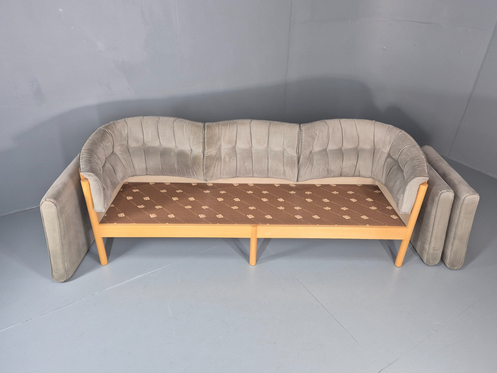 Vintage Three Seater Sofa 1980s Danish Nielaus Jeki Retro MCM EB11348 M3SS7