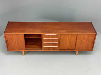 Vintage Teak Sideboard 1960s Midcentury Drawers Shelving Storage EB10945 MWOO2