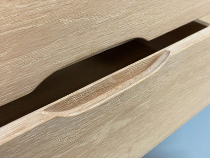 Modern Danish Oak Sideboard - Sliding Door Drawer Mid Century Style EB10836 MWOO4