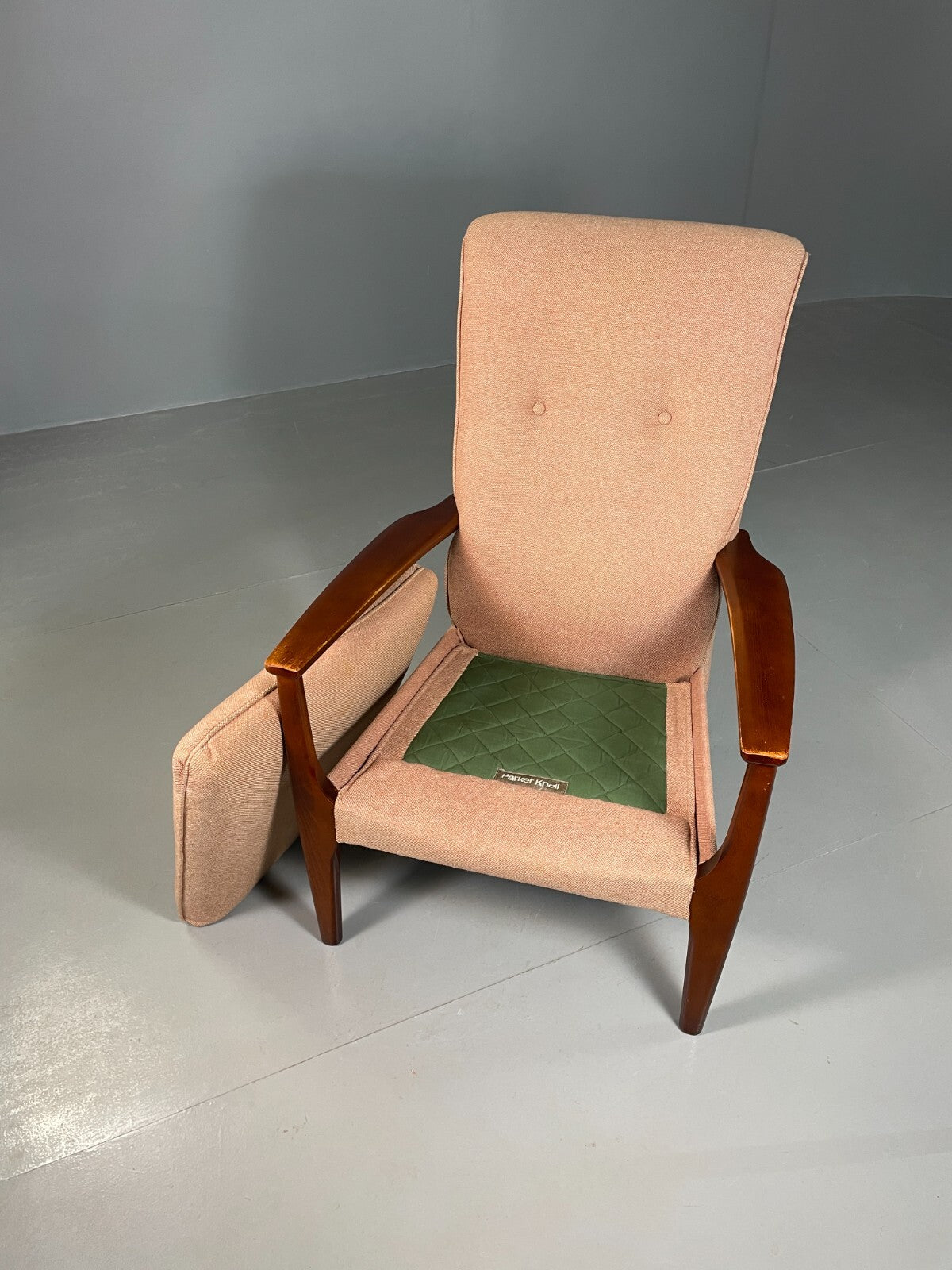 Vintage Lounge Chair Beech Frame Pink Parker Knoll Retro MCM EB6977 MNOR4